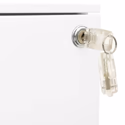 vidaXL Mobile File Cabinet White Steel Office File Storage Filing Cabinet - Additional view 8