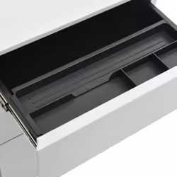 vidaXL Mobile File Cabinet Light Grey Steel Office File Storage Filing Cabinet - Additional view 7