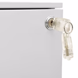 vidaXL Mobile File Cabinet Light Grey Steel Office File Storage Filing Cabinet - Additional view 8
