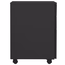vidaXL Mobile File Cabinet Anthracite Steel Office Storage Filing Cabinet
