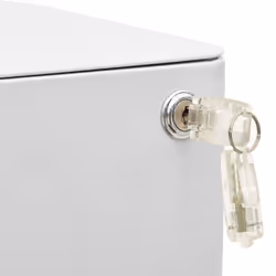 vidaXL Mobile File Cabinet Light Grey Steel Office Storage Filing Cabinet - Additional view 10