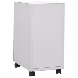 vidaXL Mobile File Cabinet Light Grey Steel Office Storage Filing Cabinet - Additional view 5