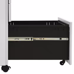vidaXL Mobile File Cabinet Light Grey Steel Office Storage Filing Cabinet - Additional view 7