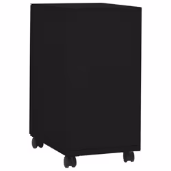 vidaXL Mobile File Cabinet Black Steel Modern Office Storage Filing Cabinet - Additional view 6