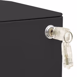 vidaXL Mobile File Cabinet Anthracite Steel Office Storage Filing Cabinet - Additional view 10