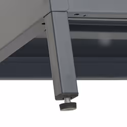 vidaXL TV Cabinet Anthracite Steel and Glass Stereo Cabinet TV Stand Lowboard - Additional view 8