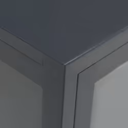 vidaXL Sideboard Anthracite Steel and Glass Highboard Book Storage Cabinet - Additional view 7