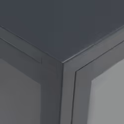 vidaXL Sideboard Anthracite Steel and Glass Highboard Storage Book Cabinet - Additional view 6