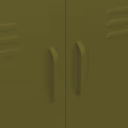 vidaXL Storage Cabinet Olive Green Steel Home Sideboard Cupboard Bookcase