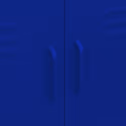 vidaXL Storage Cabinet Navy Blue Steel Living Room Sideboard Cupboard Bookcase - Additional view 2