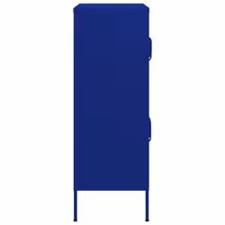 vidaXL Storage Cabinet Navy Blue Steel Living Room Sideboard Cupboard Bookcase - Additional view 4