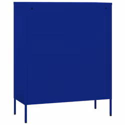 vidaXL Storage Cabinet Navy Blue Steel Living Room Sideboard Cupboard Bookcase - Additional view 5