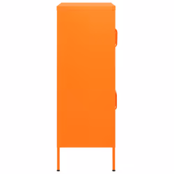 vidaXL Storage Cabinet Orange Steel Living Room Sideboard Cupboard Bookcase - Additional view 4