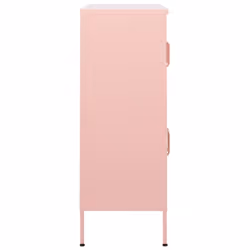 vidaXL Storage Cabinet Pink Steel Living Room Sideboard Cupboard Bookcase - Additional view 4