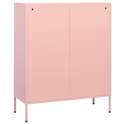vidaXL Storage Cabinet Pink Steel Living Room Sideboard Cupboard Bookcase - Additional view 5