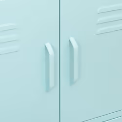 vidaXL Storage Cabinet Mint Steel Living Room Sideboard Cupboard Bookcase