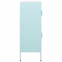vidaXL Storage Cabinet Mint Steel Living Room Sideboard Cupboard Bookcase - Additional view 4