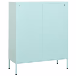 vidaXL Storage Cabinet Mint Steel Living Room Sideboard Cupboard Bookcase - Additional view 5