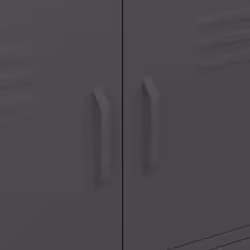 vidaXL Storage Cabinet Anthracite Steel House Sideboard Cupboard Bookcase