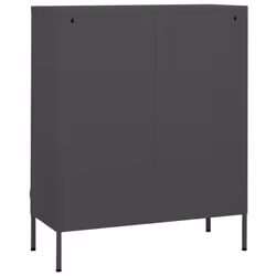 vidaXL Storage Cabinet Anthracite Steel House Sideboard Cupboard Bookcase - Additional view 5
