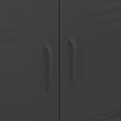 vidaXL Storage Cabinet Black Steel Living Room Sideboard Cupboard Bookcase - Additional view 2