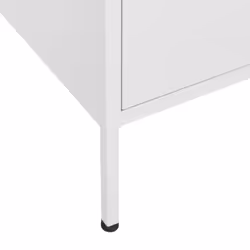 vidaXL Storage Cabinet White Steel Living Room Sideboard Cupboard Bookcase - Additional view 7