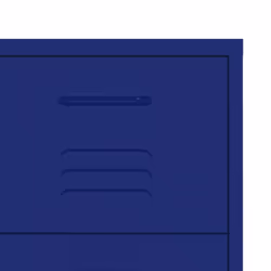 vidaXL Drawer Cabinet Navy Blue Steel Sideboard Bookcase Storage Side Cabinet - Additional view 7