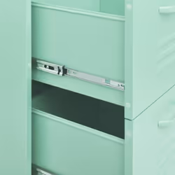 vidaXL Drawer Cabinet Mint Steel Sideboard Bookcase Storage Display Cabinet