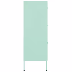 vidaXL Drawer Cabinet Mint Steel Sideboard Bookcase Storage Display Cabinet - Additional view 4