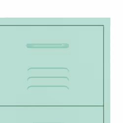 vidaXL Drawer Cabinet Mint Steel Sideboard Bookcase Storage Display Cabinet - Additional view 7