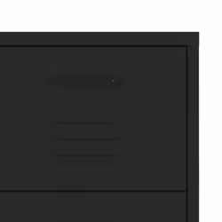 vidaXL Drawer Cabinet Black Steel Sideboard Bookcase Storage Side Cabinet - Additional view 7