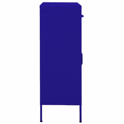 vidaXL Storage Cabinet Navy Blue Steel Living Room Sideboard Cupboard Bookcase - Additional view 5