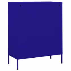 vidaXL Storage Cabinet Navy Blue Steel Living Room Sideboard Cupboard Bookcase - Additional view 6