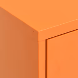 vidaXL Storage Cabinet Orange Steel Living Room Sideboard Cupboard Bookcase