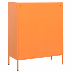 vidaXL Storage Cabinet Orange Steel Living Room Sideboard Cupboard Bookcase - Additional view 6