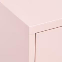 vidaXL Storage Cabinet Pink Steel Living Room Sideboard Cupboard Bookcase