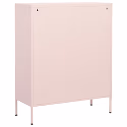 vidaXL Storage Cabinet Pink Steel Living Room Sideboard Cupboard Bookcase - Additional view 6