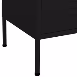 vidaXL Storage Cabinet Black Steel Living Room Sideboard Cupboard Bookcase - Additional view 8