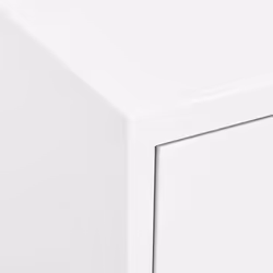 vidaXL Storage Cabinet White Steel Sideboard Bookcase Cupboard Display Cabinet