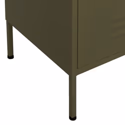 vidaXL Storage Cabinet Olive Green Steel Home Sideboard Cupboard Bookcase - Additional view 7