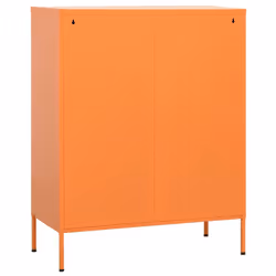 vidaXL Storage Cabinet Orange Steel Living Room Sideboard Cupboard Bookcase - Additional view 6