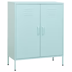 vidaXL Storage Cabinet Mint Steel Living Room Sideboard Cupboard Bookcase