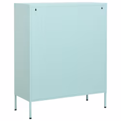 vidaXL Storage Cabinet Mint Steel Living Room Sideboard Cupboard Bookcase - Additional view 6