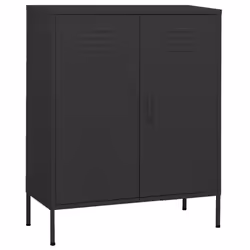 vidaXL Storage Cabinet Anthracite Steel House Sideboard Cupboard Bookcase