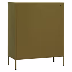 vidaXL Storage Cabinet Olive Green Steel Home Sideboard Cupboard Side Cabinet - Additional view 6