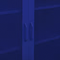 vidaXL Storage Cabinet Navy Blue Steel Home Sideboard Cupboard Side Cabinet