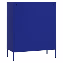 vidaXL Storage Cabinet Navy Blue Steel Home Sideboard Cupboard Side Cabinet - Additional view 6