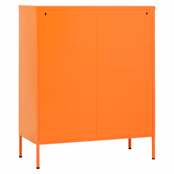 vidaXL Storage Cabinet Orange Steel Home Sideboard Cupboard Storage Cabinet - Additional view 5