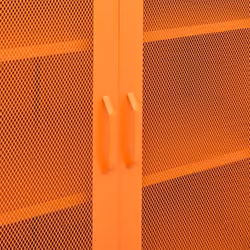 vidaXL Storage Cabinet Orange Steel Home Sideboard Cupboard Storage Cabinet - Additional view 7