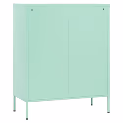 vidaXL Storage Cabinet Mint Steel Home Sideboard Cupboard Side Storage Cabinet - Additional view 6